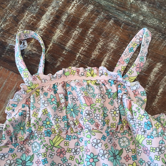 Two toddler swimsuits and cap - Picture 7 of 8